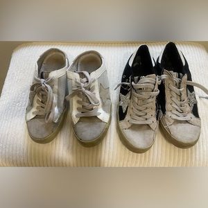 2 pair shushop sneakers size 6
